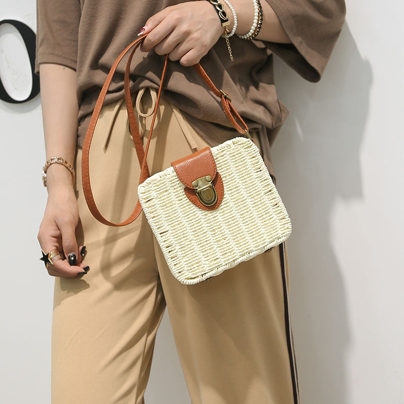 Square Straw Bag