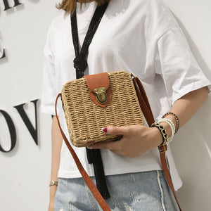 Square Straw Bag