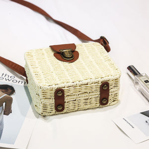 Square Straw Bag