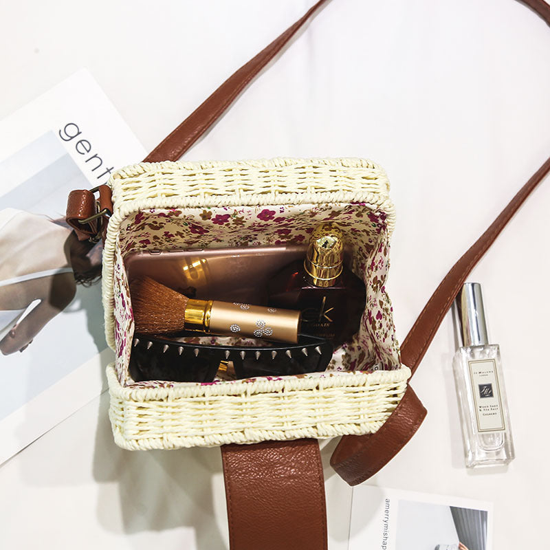 Square Straw Bag