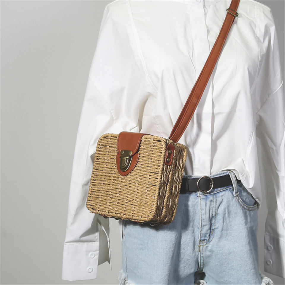 Square Straw Bag