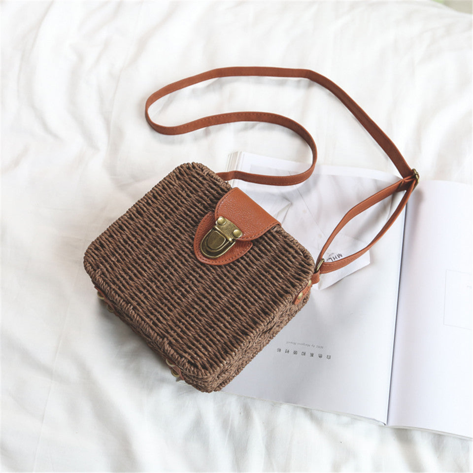 Square Straw Bag
