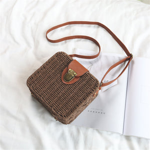 Square Straw Bag