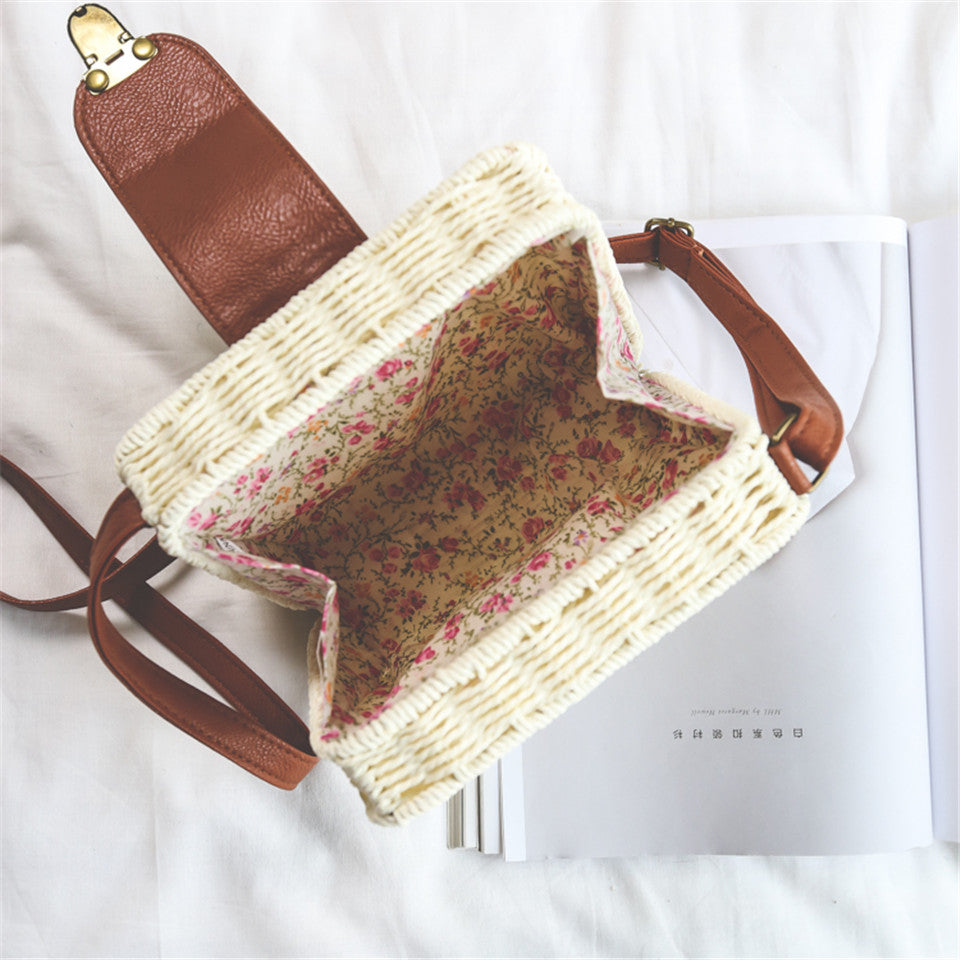 Square Straw Bag