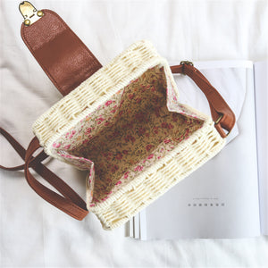 Square Straw Bag