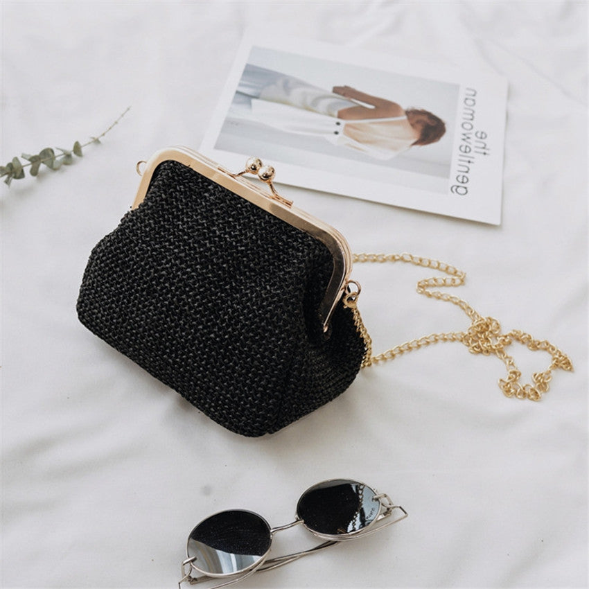 Kiss Lock Shoulder Bag