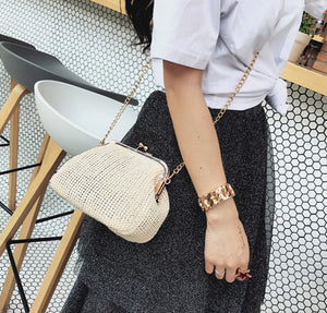 Kiss Lock Shoulder Bag