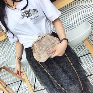 Kiss Lock Shoulder Bag